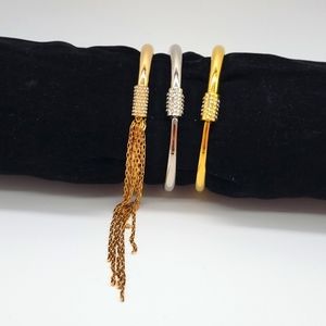 Vita Fede Single 24k Yellow Gold plated Swarovski Crystals Cuff Bracelet…